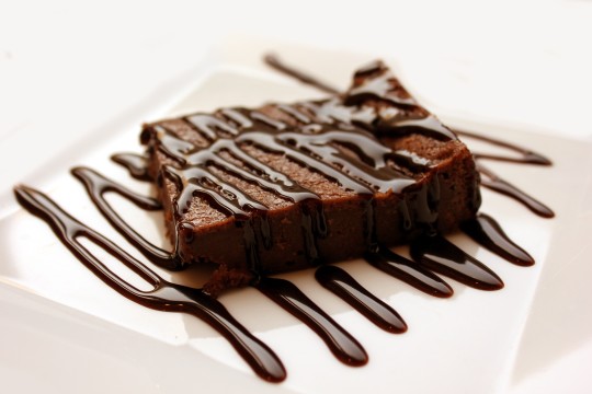 A decadent fudge brownie